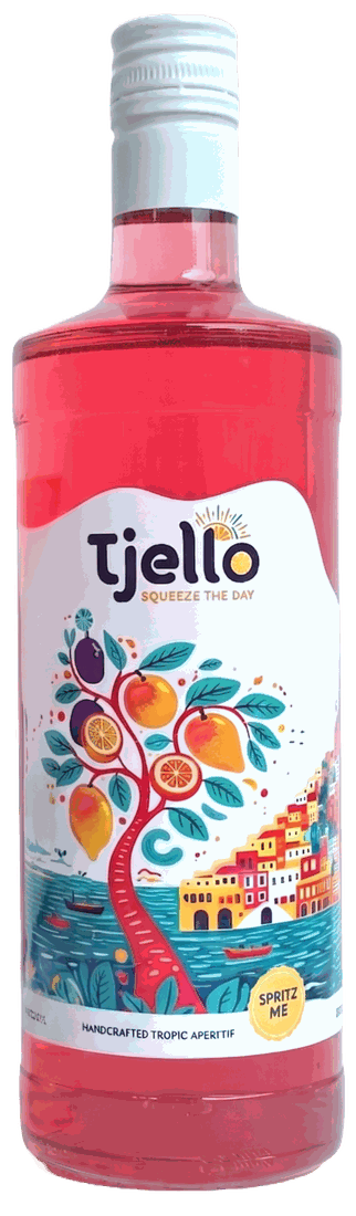 Bottle of Tjello Tropic aperitif
